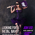 Metal band flyer